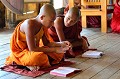  monastere,shweyanpyay,novices,myanmar,birmanie. 