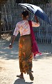  femme,ombrelle,myanmar,birmanie. 