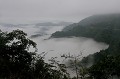 Observation sur la route de la montagne du Tonnerre (Altitude 2179 mètres). vallee,nuages,chine. 
