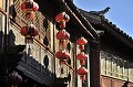 La ville de Lijiang, inscrite au patrimoine mondial de l'UNESCO, a été ravagée en partie, en 1996, par un tremblement de terre. Les habitats traditionnels en bois et en pierre de la vieille ville ont été préservés. lijiang,chine. 