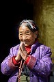  vieille,femme,bhoutan. 