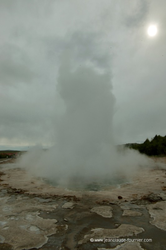 Formation du geyser
